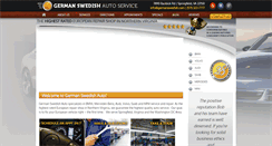 Desktop Screenshot of germanswedishauto.com