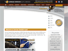 Tablet Screenshot of germanswedishauto.com